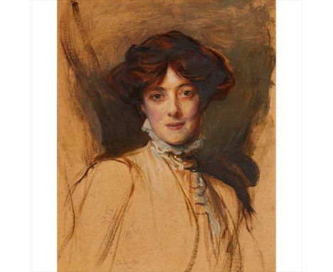 Philip Alexius de Laszlo (Hungarian 1899-1937) Portrait study of Isobel Codrington Signed and indistinctly dated, oil on boar