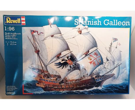 A REVELL 1:96 SCALE SPANISH GALLEON MODEL KIT