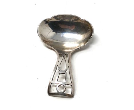 Vintage silver tea caddy spoon Birmingham silver hallmarks makers L.Ltd 