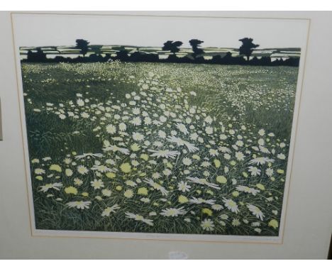 Phil Greenwood (British, b.1943), Moon Pennies, lithograph, artists proof, signed and dated 75 in pencil lower right. H: 44cm