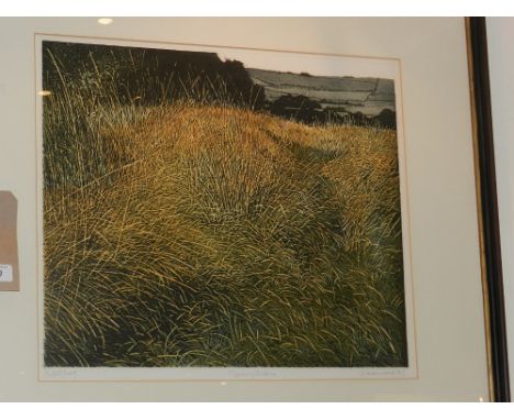 Phil Greenwood (British, b.1943), Spring Grass, lithograph, artists proof, signed and dated 75 in pencil lower right. H: 40cm