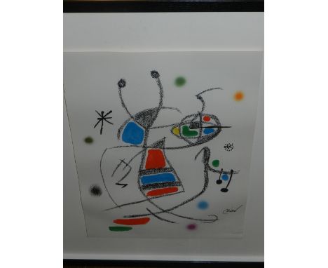 After Joan Miro. 'Maravillas, Variaciones, Acrosticas en el Jardin de Miro', plate signed lithograph from the edition of 1500