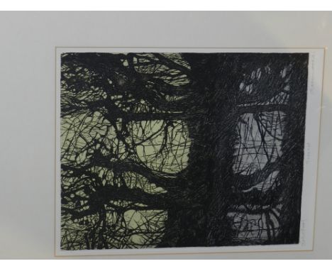 Phil Greenwood (British, b.1943), Tree Net, lithograph, artist's proof, signed and dated 71 in pencil lower right. H: 36cm W: