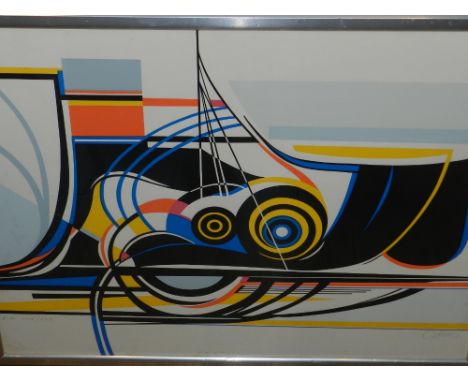 Georges Csato, Hungarian school. Untitled composition, screen print, signed in pencil bottom right, numbered E.A.XXIV/XXV H: 