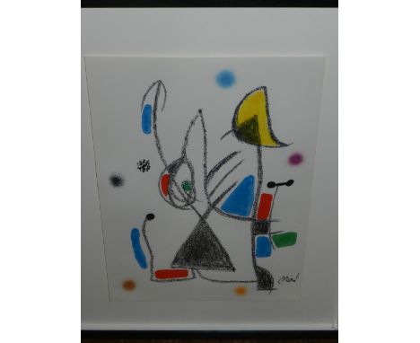 After Joan Miro. 'Maravillas, Variaciones, Acrosticas en el Jardin de Miro', plate signed lithograph from the edition of 1500