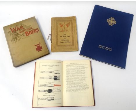 FOUR MILITARY BOOKScomprising 'War with the Boers' by Harold Brown, volume 1, circa 1900; 'Military Engineering, (Part IV.), 