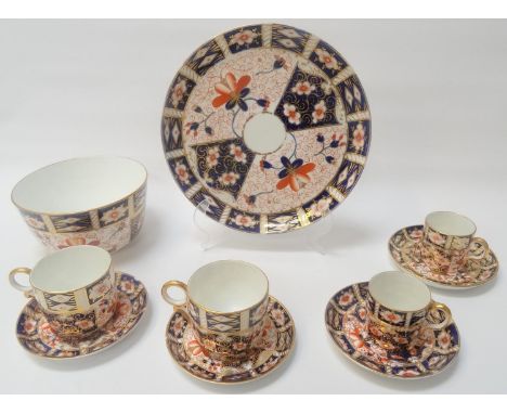 ROYAL CROWN DERBY IMARI 2451 PATTERN TEA AND COFFEE SERVICEcomprising twelve coffee cans and saucers, twelve tea cups and sau