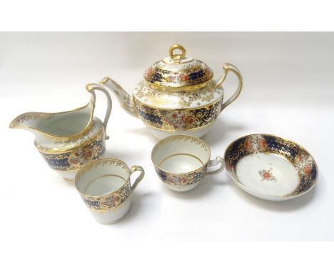 CHAMBERLAIN WORCESTER TEA AND COFFEE 298 PATTERNcomprising ten coffee cans, ten tea cups and saucers, tea bowl, tea pot, milk