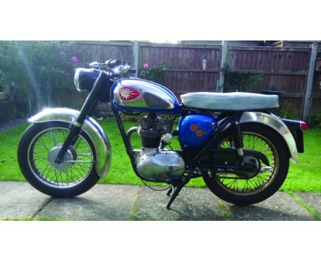 Manufactured and delivered to the dealership in May 1963 but first registered in 1965.This lovely rare “SS 80” version of BSA