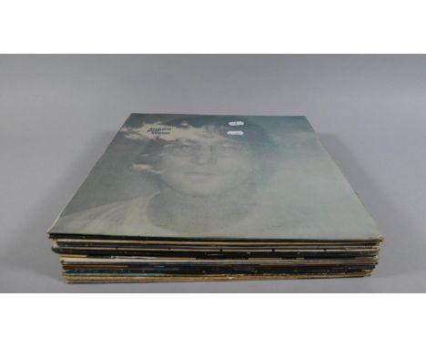 A Collection of Fifteen Mixed LP's to Include John Lennon, Rolling Stones, Wings, 10cc, Beatles, David Bowie 