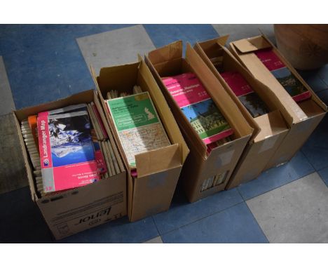 Five Boxes Containing Large Quantity of Ordnance Survey Land Ranger Maps etc 
