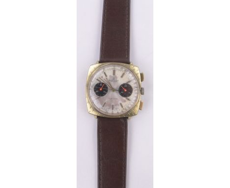 A gent's Vintage Breitling chronograph Top Time wristwatch,gold plated case, case width 35mm, working order.