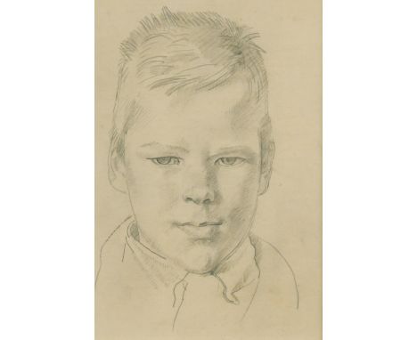 Portrait of Edwin John, circa 1912 pencil (Dimensions: 21.5 x 13.5cm)(21.5 x 13.5cm)Footnote: Provenance Lady Pansy Lamb With