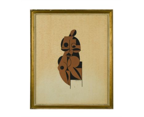 Cubist figure signed and dated 'H. Berlewi 1922' (lower right) lithograph (Dimensions: 59 x 47.5cm )(59 x 47.5cm )Footnote: P