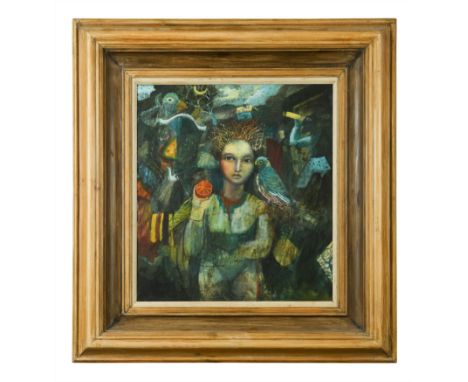 Reading the Signs, 1990 oil on canvas (Dimensions: 51 x 46cm)(51 x 46cm)Footnote: Provenance Sale; Sotheby's, London, 19 May 