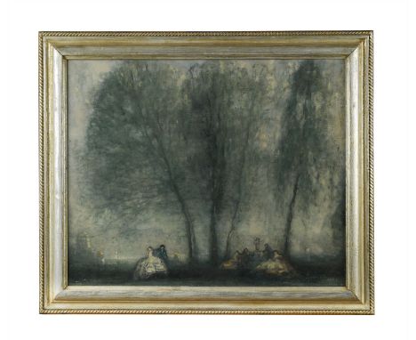 Fête Champétre signed 'ROBB' (lower right) oil on canvas (Dimensions: 55.5 x 67cm)(55.5 x 67cm)Footnote: Provenance Sale; Bon