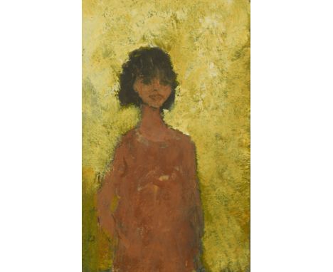Portrait of a woman oil on board (Dimensions: 14.5 x 9cm)(14.5 x 9cm)Condition report: Small oil on panel which is attached t