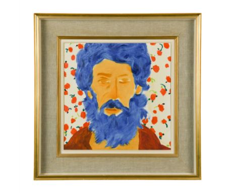 Self-Portrait signed, titled and dated '1970' to the reverse oil on canvas (Dimensions: 35.5 x 35.5cm )(35.5 x 35.5cm )Condit