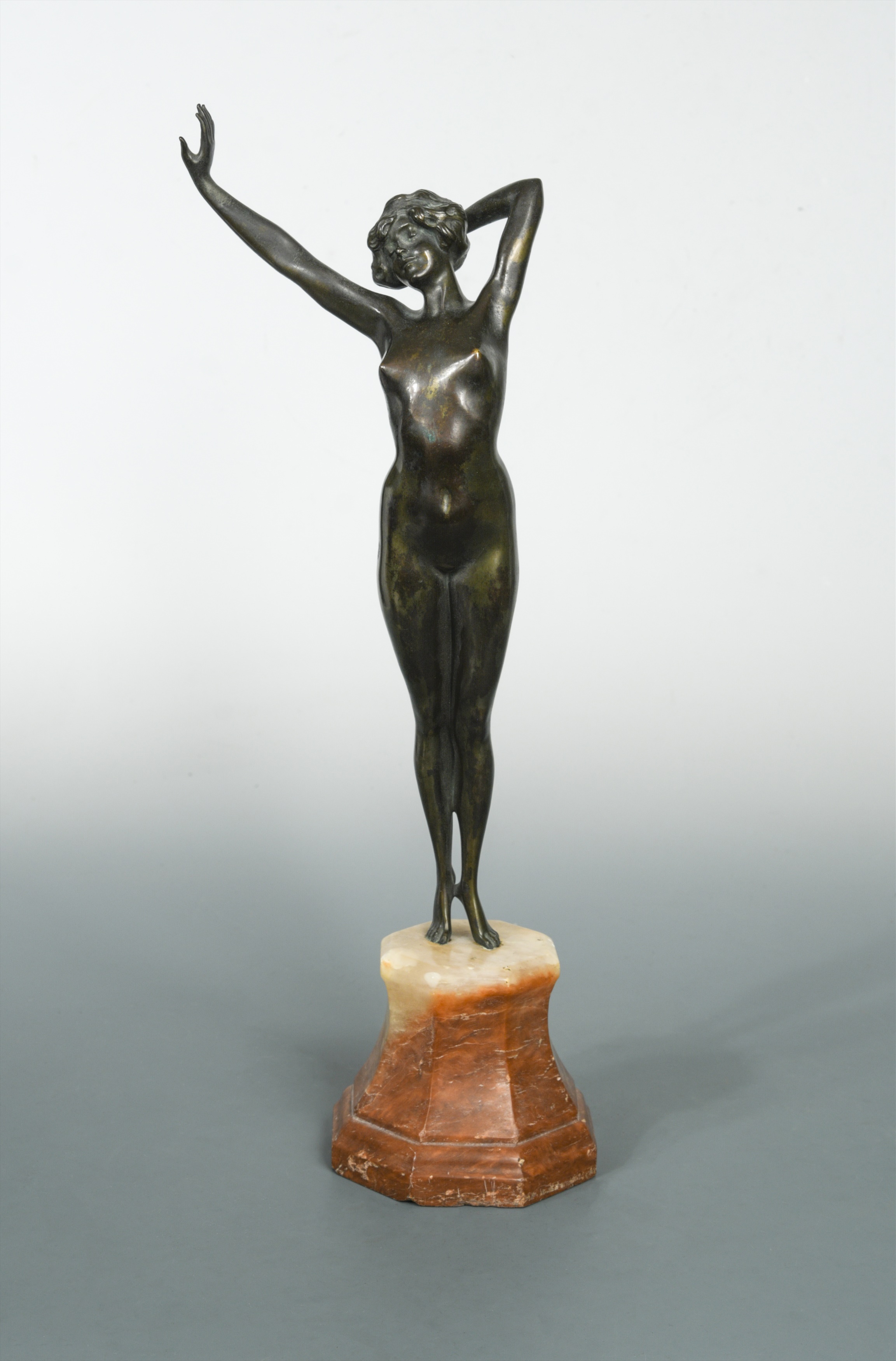 Attributed To Paul Phillippe Awakening An Art Deco Bronze Figure Circa In Cheffins