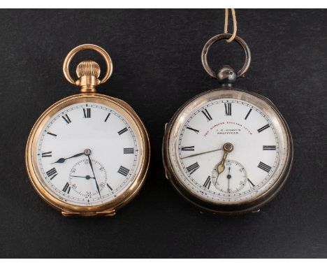 J.G. Graves, Sheffield, a silver open-faced key-wound pocket watch, the dial with black Roman numerals, subsidiary seconds di
