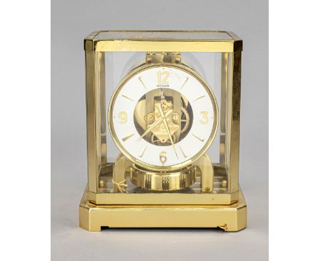 Jaeger LeCoultre Atmos, swiss made, Ref. 528-8, um 1958, welches dem Perpetuum mobile schon sehr nahe kommt, weißer Ziffernri