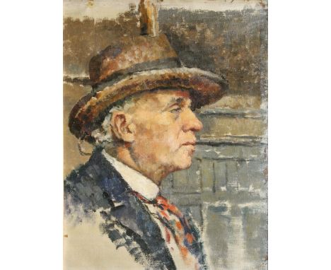 Mainie Jellett, 1897-1944
PORTRAIT OF WALTER BAYES
Oil on canvas
15" x 12" (38 x 30.5cm)