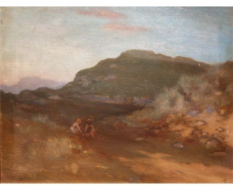 George Russell (AE) 1867-1935
CHILDREN PLAYING
Oil on canvas
Signed 
16" x 21" (41 x 53cm)