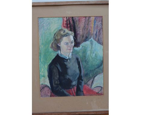 Kitty Wilmer O'Brien
PORTRAIT OF A LADY
Oil on board, 54 x 44cm, signed. 