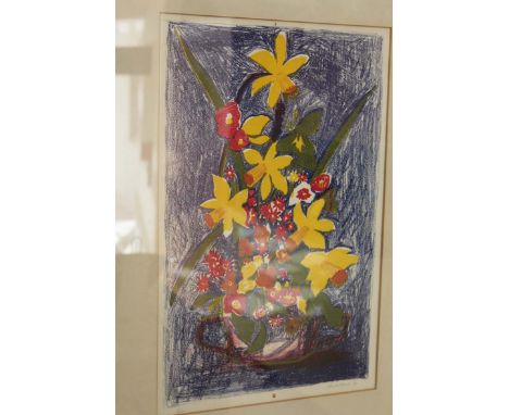 Chris Reed 
STILL LIFE 
Coloured lithograph, 50 x 30cm, edition 6/9 dated 1970