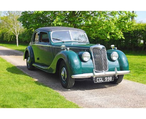 1952 Riley RMB 2½ litre Saloon Registration Number: CGL 998 Chassis Number: RMB 62S 9659 Engine Number: RMB2 1091A relatively