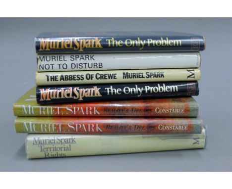 Muriel Spark, seven volumes, first edition.