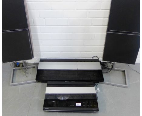 Vintage Bang &amp; Olfusen Beogram CDX music system, together with a pair of speakers (a lot) 
