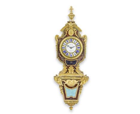 A good second quarter of the 18th century French ormolu-mounted tortoiseshell wall clockL. Talon, ParisThe case surmounted by