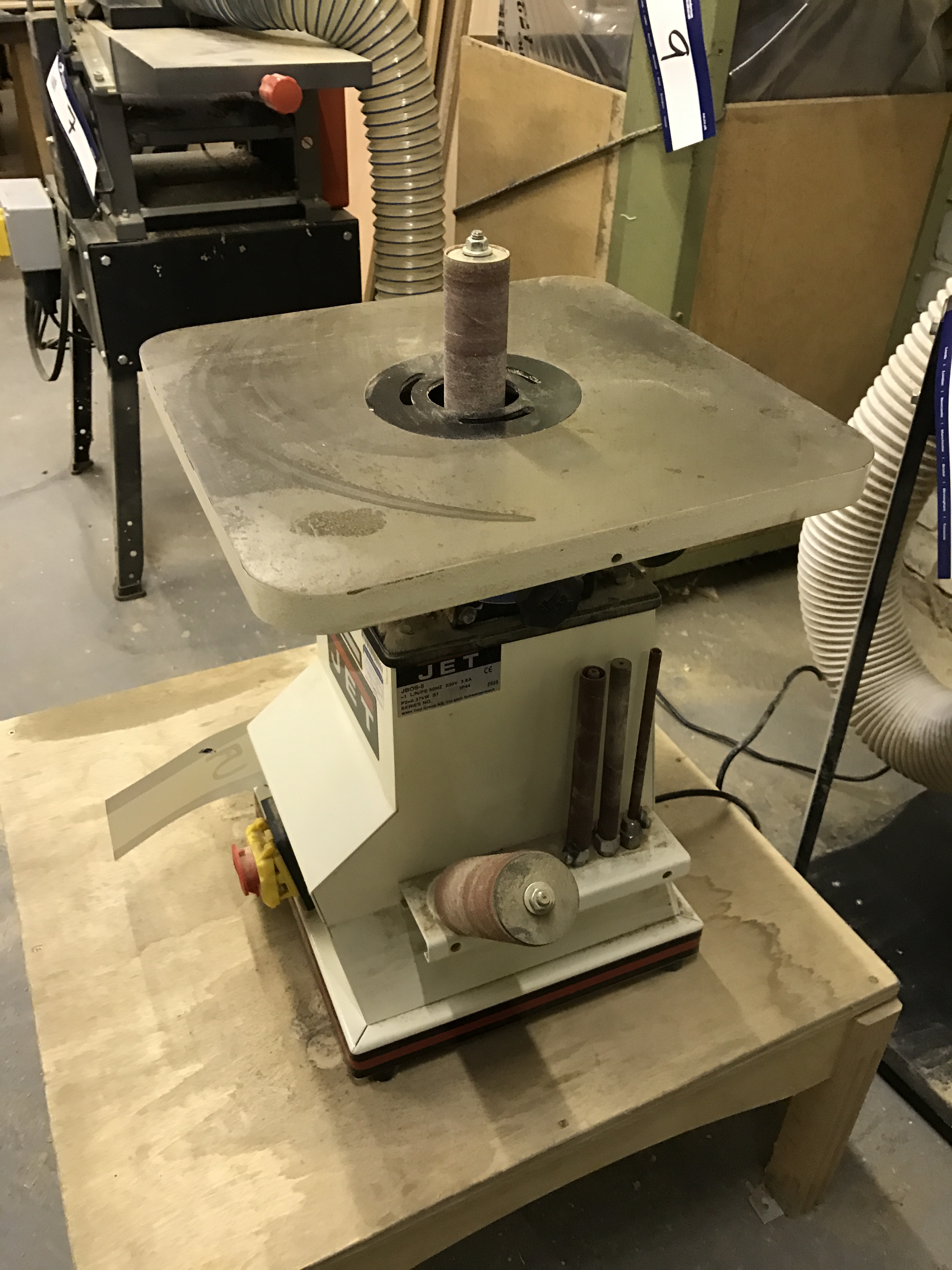 Jet JBO55 Bobbin Sander c/w 4 Attachments 2015, Serial Number 5091 717
