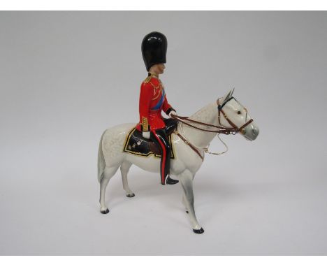 A Beswick figure of H.R.H. Duke of Edinburgh on Alamein (light dapple grey gloss) (crazing present) model no. 1588