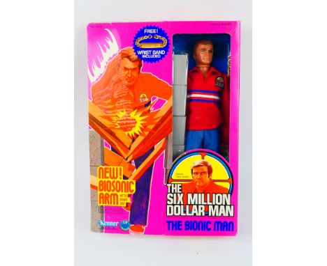 Kenner - A rare boxed Kenner 'Steve Austin - Six Million Dollar Man with Biosonic Arm' 12" figure. This USA released version 