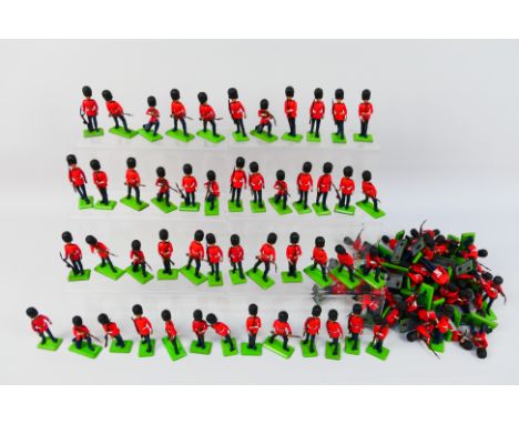 Britains Deetail - An unboxed collection of approximately 100 Britains Deetail Scots Guards in a variety of poses. The figure