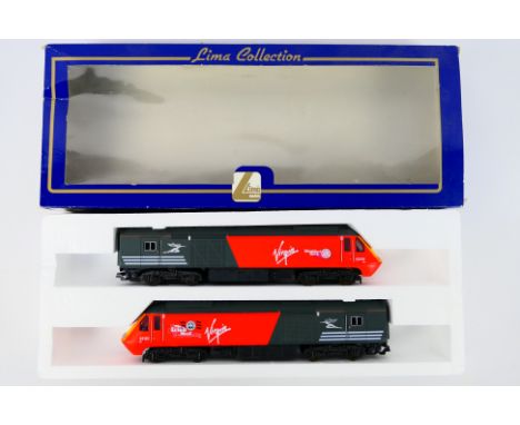 Lima - A boxed Lima OO gauge L204681 Class 43 HST Op.No. 43100 'Blackpool Rock' & Op.No. 43101 'The Irish Mail' in Virgin red