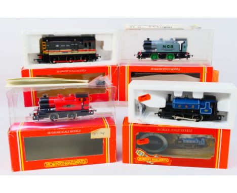 Hornby - Four boxed Hornby OO gauge locomotives. Lot consists of R054 Class 08 Shunter Op.No. 08673 'Piccadilly' in Intercity