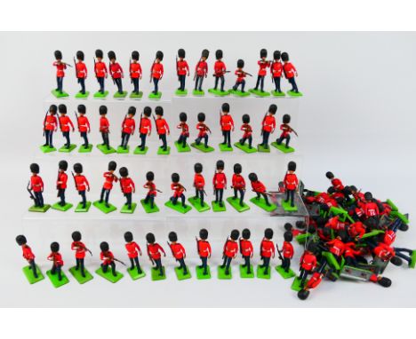 Britains Deetail - An unboxed collection of approximately 100 Britains Deetail Scots Guards in a variety of poses. The figure