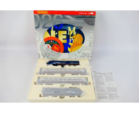 Hornby - A boxed Hornby OO gauge R2376A Midland Mainline High Speed Train. The 4 car HST set appears to be in Mint condition 
