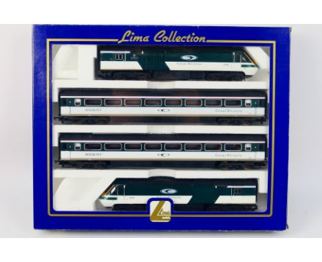 Lima - A boxed Lima OO gauge L149871 Class 43 HST in Great Western Trains livery 4 car train pack Op.No's 43168 & 43185 'Grea