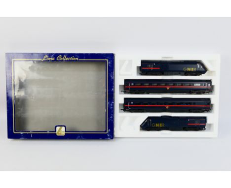 Lima - A boxed Lima OO gauge L149918 Class 43 HST in GNER livery 4 car train pack Op.No's 43117 & 43118. The set appears to b