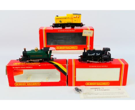 Hornby - Three boxed Hornby OO gauge 0-4-0 locomotives. Lot consists of R077 Class 101 Holden 0-4-0T Op.No. 101 in GWR green;