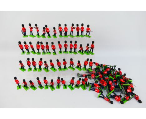 Britains Deetail - An unboxed collection of approximately 100 Britains Deetail Scots Guards in a variety of poses. The figure