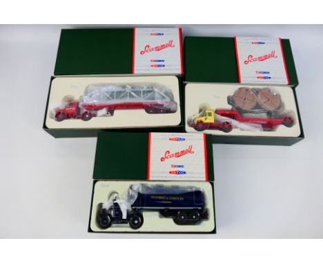 Corgi - Three boxed 'Premium Edition' Corgi diecast 'Scammell' vehicles. Lot consists of CC10702 Scammell Highwayman Tanker '