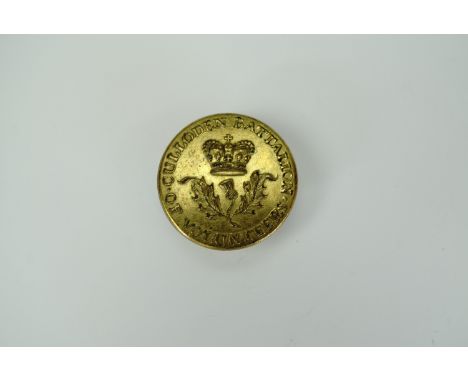 A George III Culloden Battalion of Volunteers tunic button, 21 mm