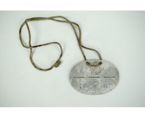 A German Third Reich army identity disc