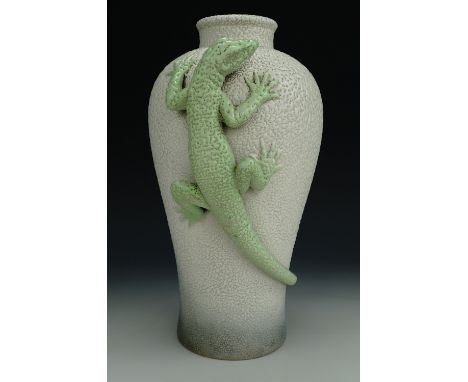 A Carlton War Glacielle vase, 33 cm