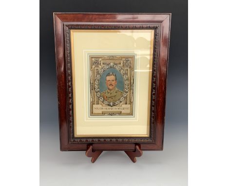 [Victorian Cross / Medal] A period watercolour portrait of Major Richard Raymond Willis, VC, 1st Battalion the Lancashire Fus